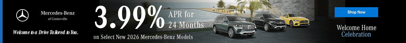 3.99% APR for 24 Months on Select New 2026 Mercedes-Benz Models