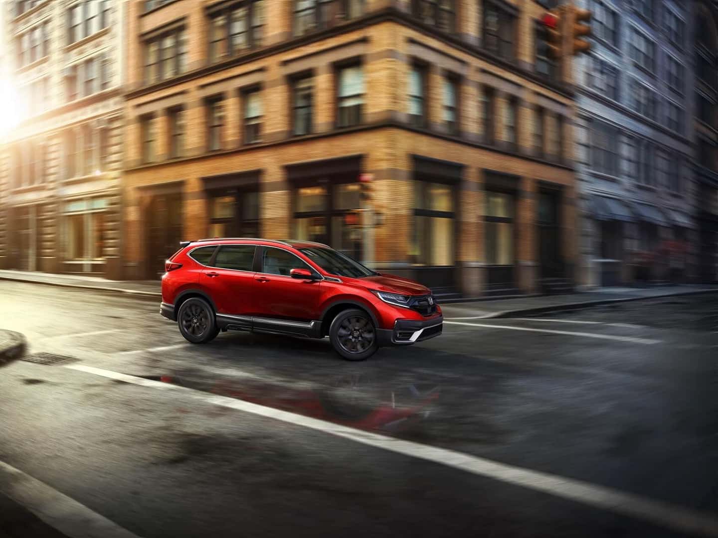 Honda CRV Red in Street