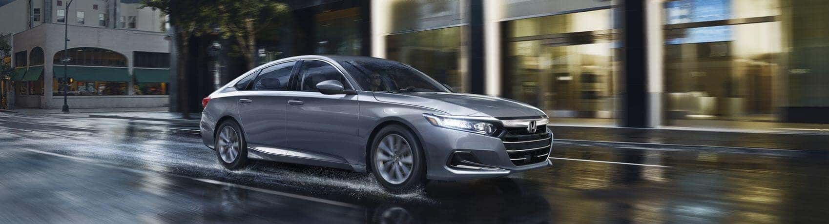 Honda Accord in the rain