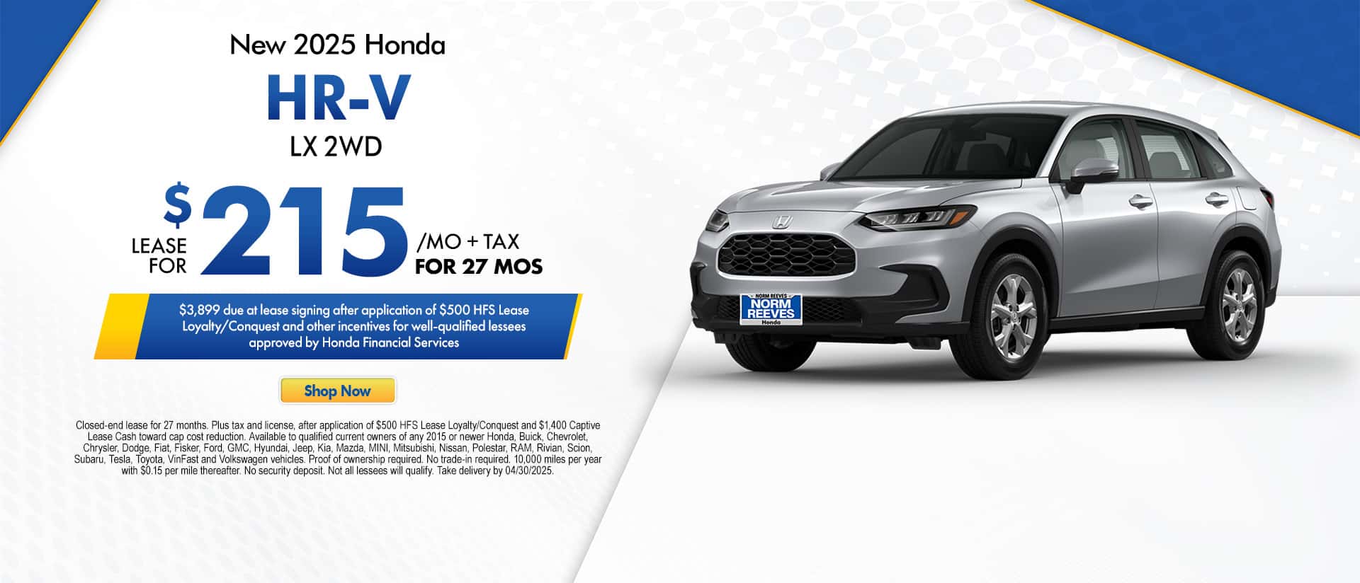 Norm_Reeves_Honda_Cerritos_Slide_Incentive_Desktop_1920x800_HR-V_Lease_03-25