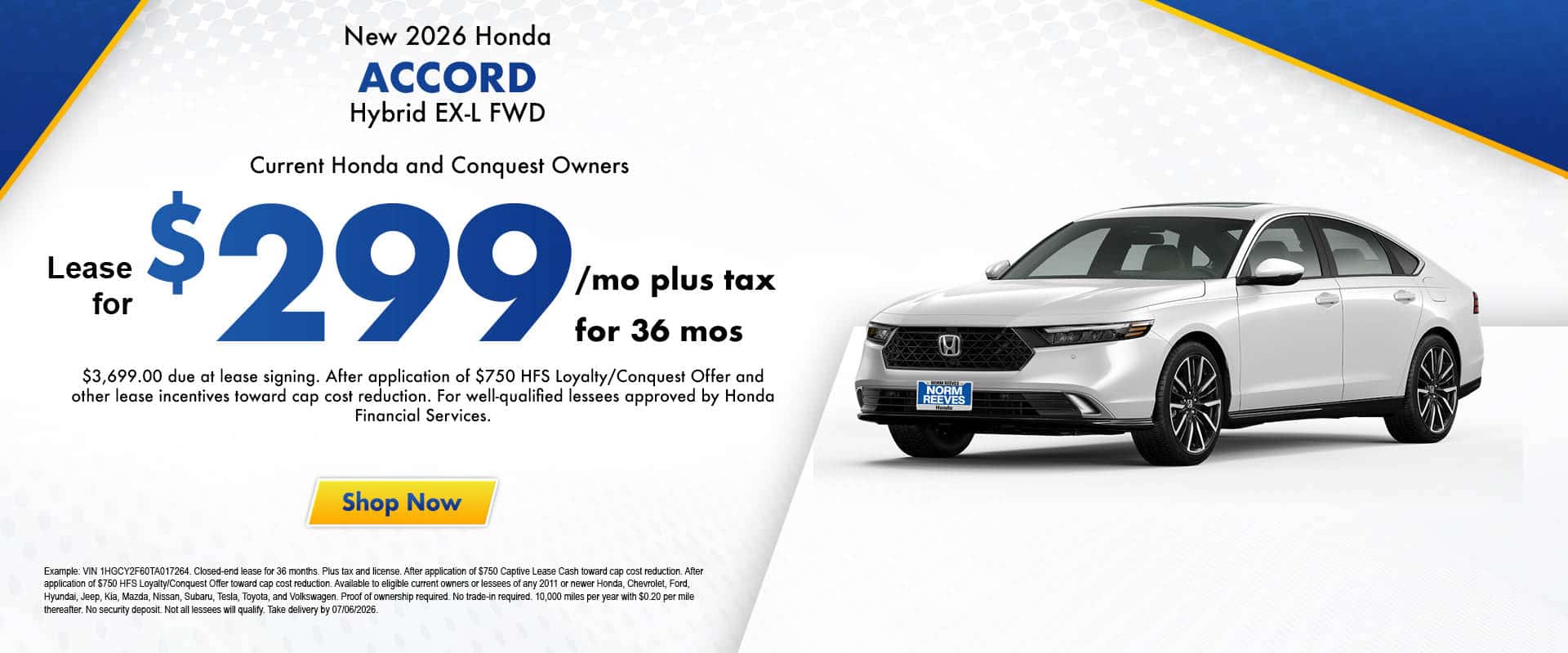 Accord Hybrid Offer