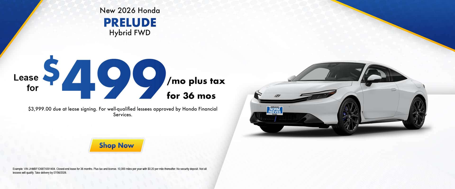 Prelude Hybrid Offer