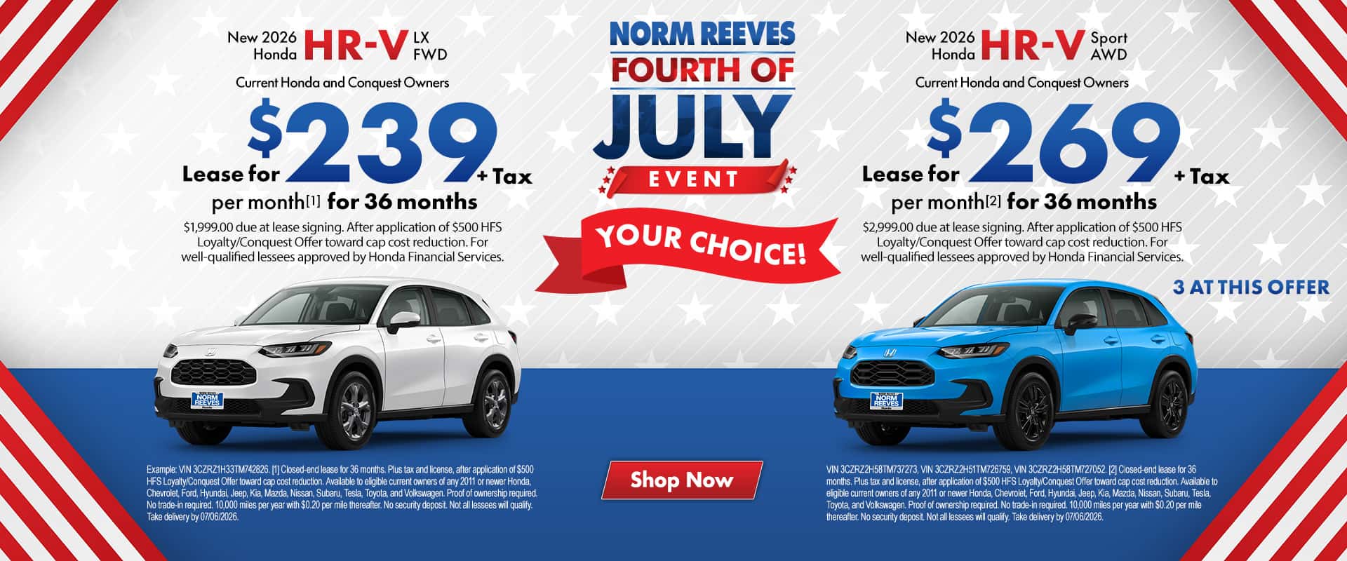 Norm_Reeves_Honda_Cerritos_Slide_Incentive_Desktop_1920x800_Dual_HR-V_06-264thofjulylogo
