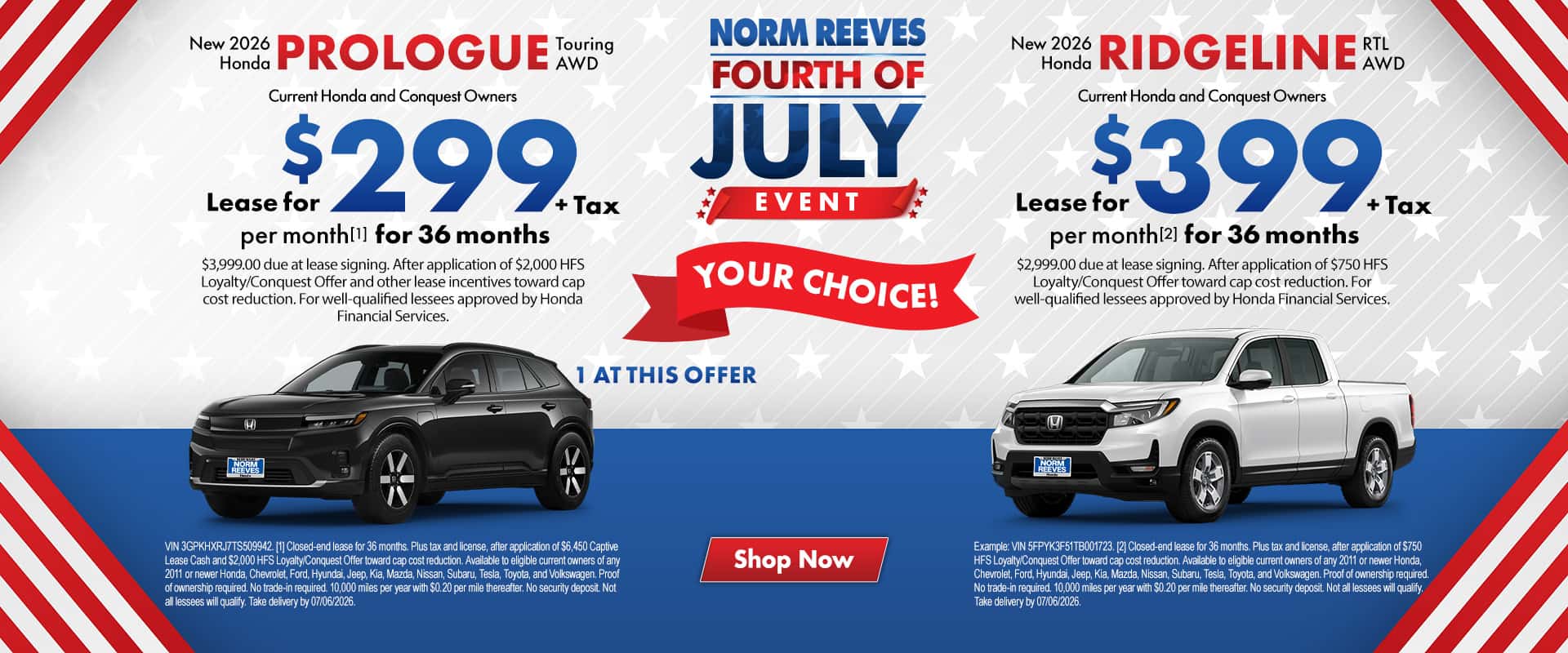 Norm_Reeves_Honda_Cerritos_Slide_Incentive_Desktop_1920x800_Dual_RIdgeline_Prologue_06-264thofjulylogo