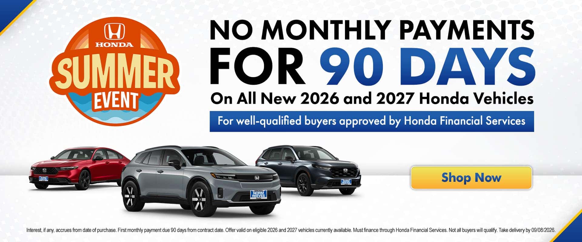 No Payments for 90 Days