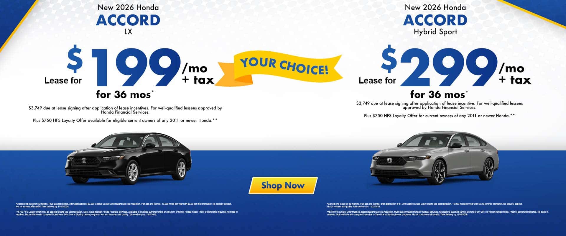 2026 Honda Accord Specials