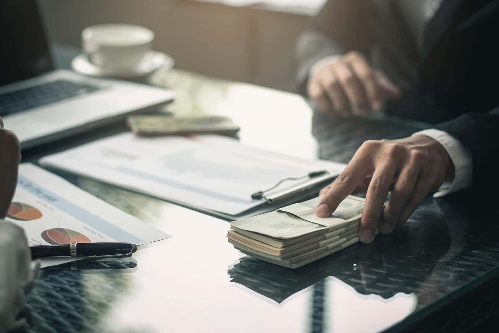 Money on financing table