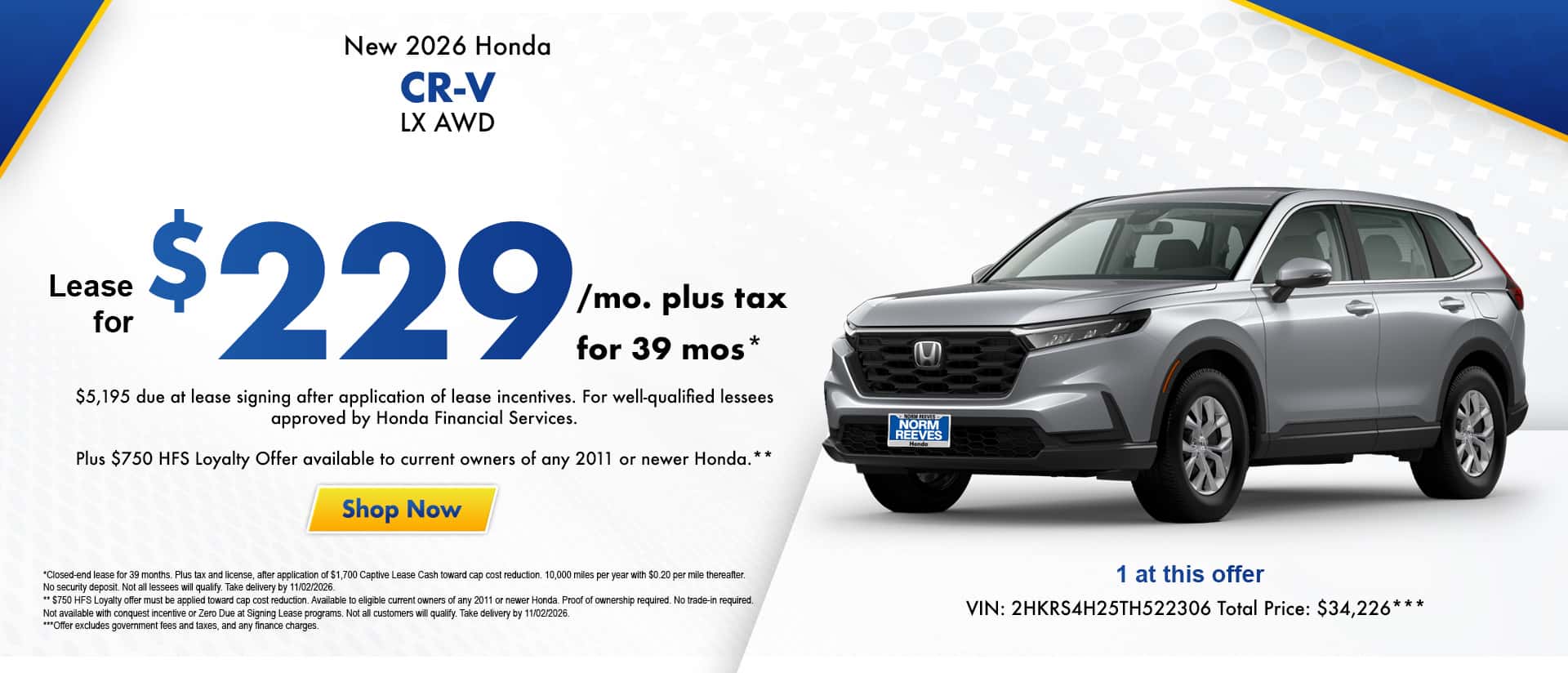 Shop CRV Offers