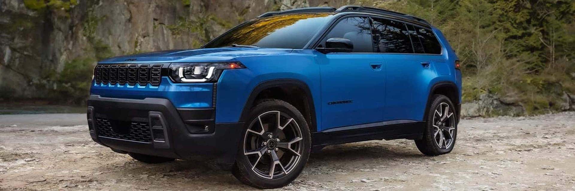 blue 2026 cherokee parked