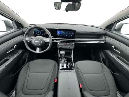 2025 Hyundai TUCSON interior view of front seating area