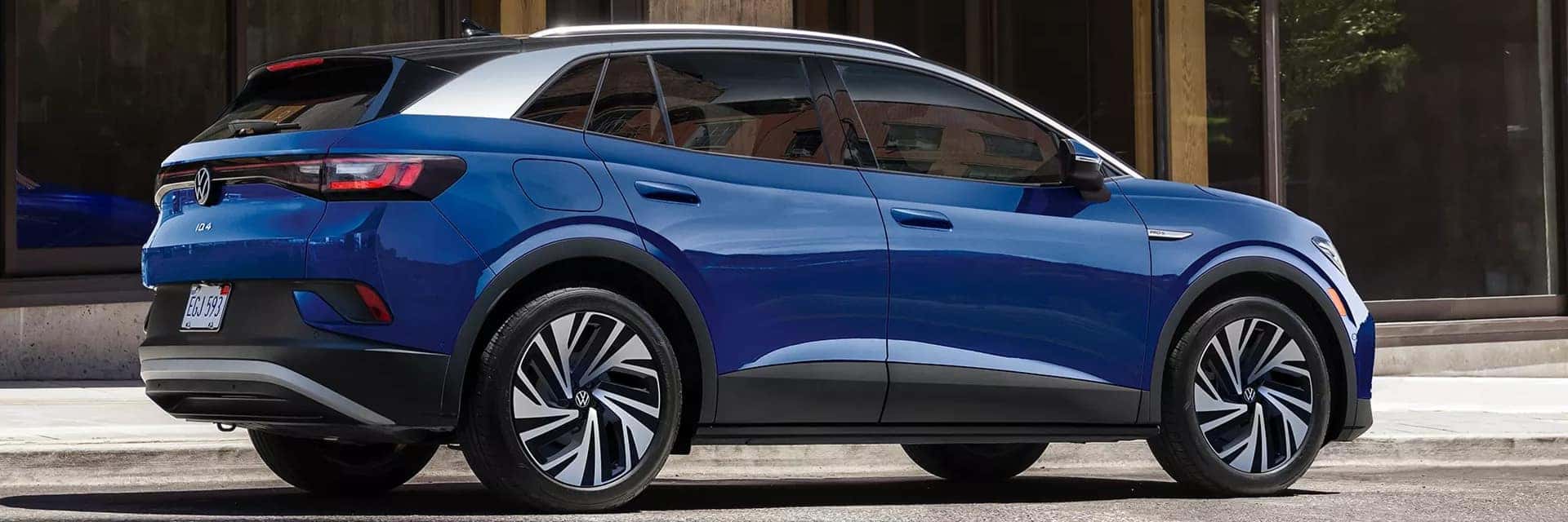 2026 blue id.4 parked