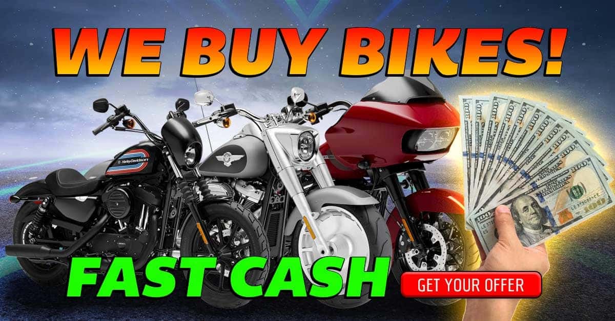 We buy any motorcycle sale