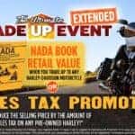 Ultimate Trade Up Event - Sales Tax Promotion on Pre-Owned or NADA Book Retail Value on trade
