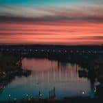sunset view of Saint Paul, MN