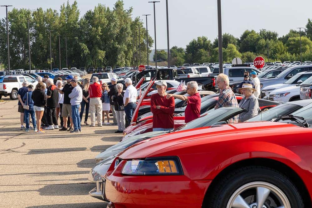 Lineup at Car Show