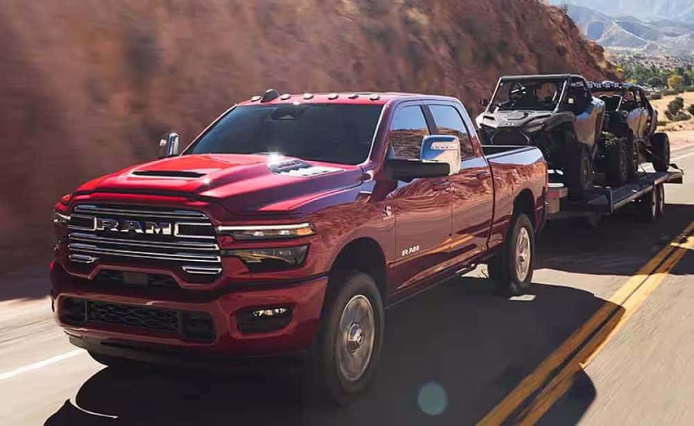 2025 Ram Heavy Duty trailering UTV