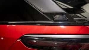 close up of Wagoneer S emblem on a 2024 model year