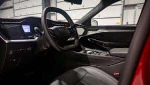 steering wheel and dash in the 2024 Jeep Wagoneer S