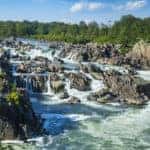 waterfalls at Great Falls Park