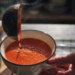 Preparing Creamy Tomato Soup