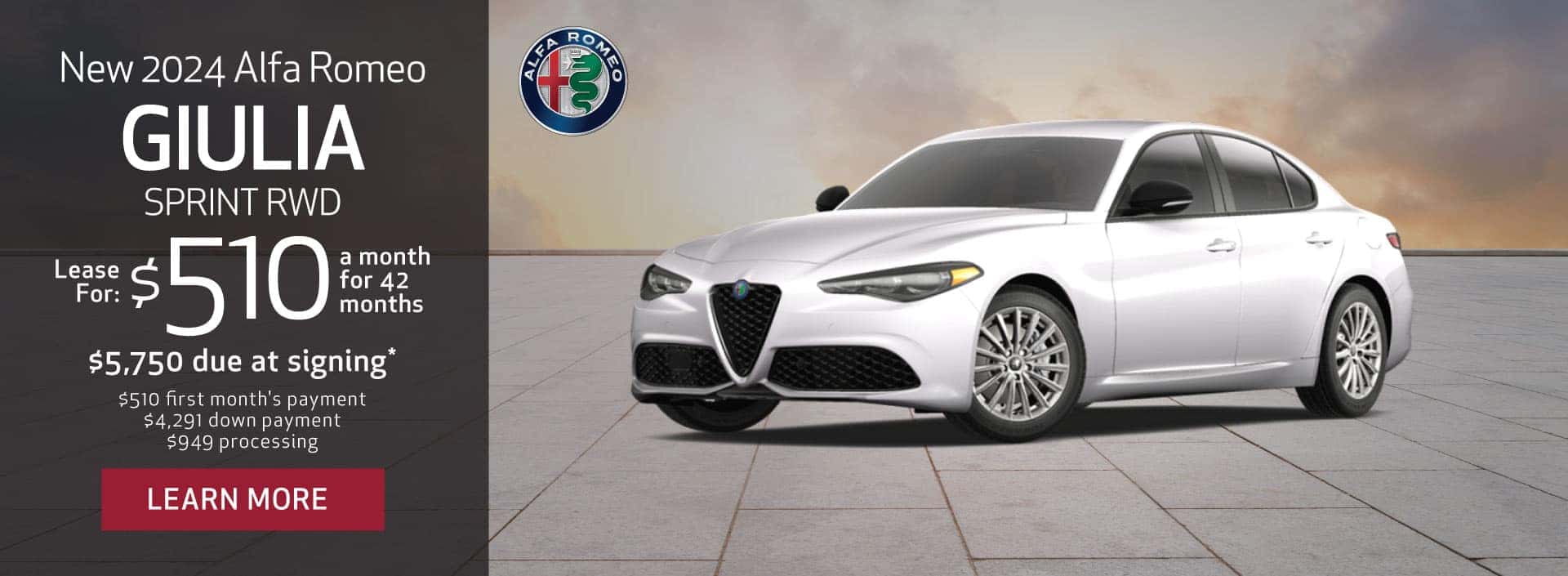 New 2024 Alfa Romeo Giulia Sprint RWD - Lease for $510/mo - Learn More