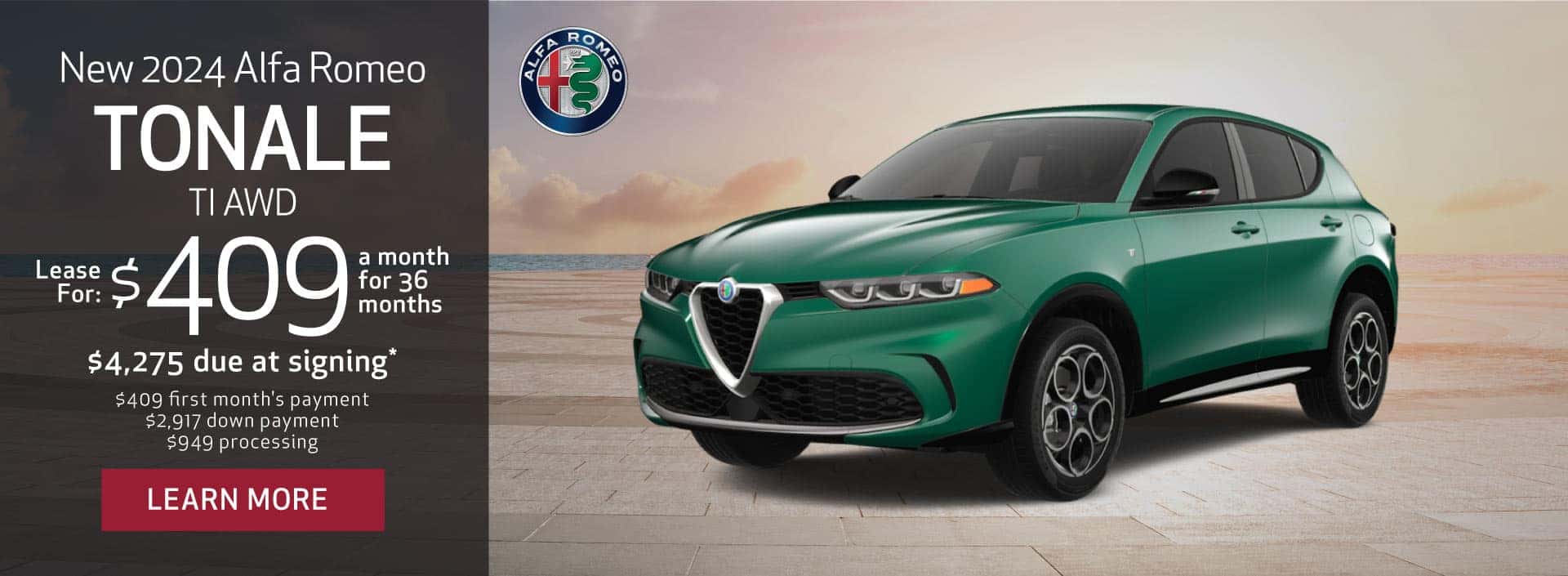 New 2024 Alfa Romeo Tonale TI AWD - Lease for $409/mo - Learn More