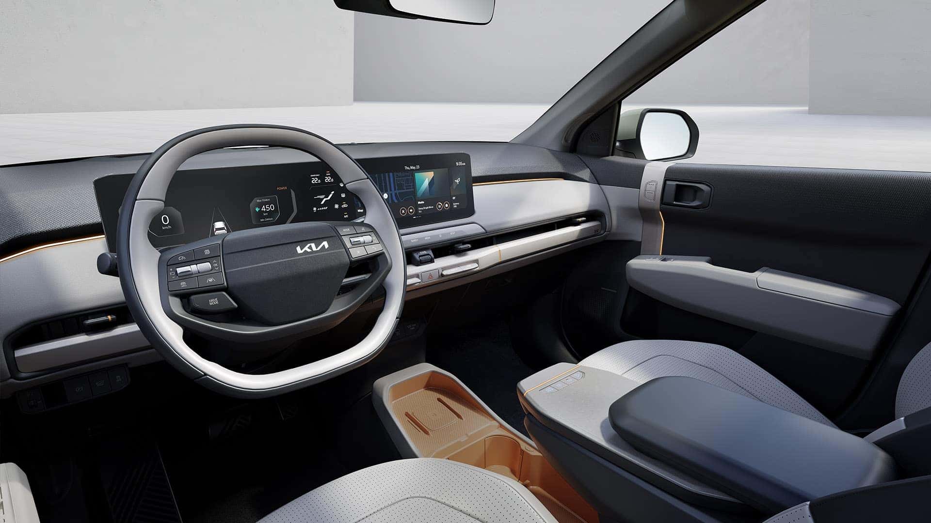 2026 KIA EV3 Interior space and tech