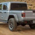 Gray 2020 Jeep Gladiator on Dirt Road