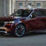 2025 Mazda CX-90 driving in the streets