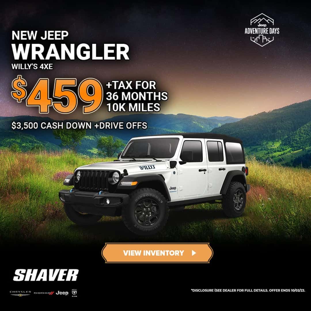 New Jeep Wrangler Willy's 4XE