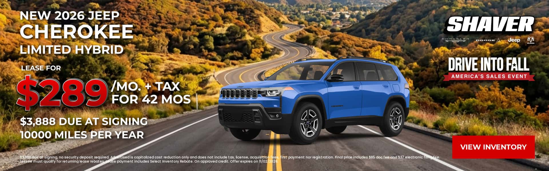 New 2026 Jeep Cherokee Limited Hybrid