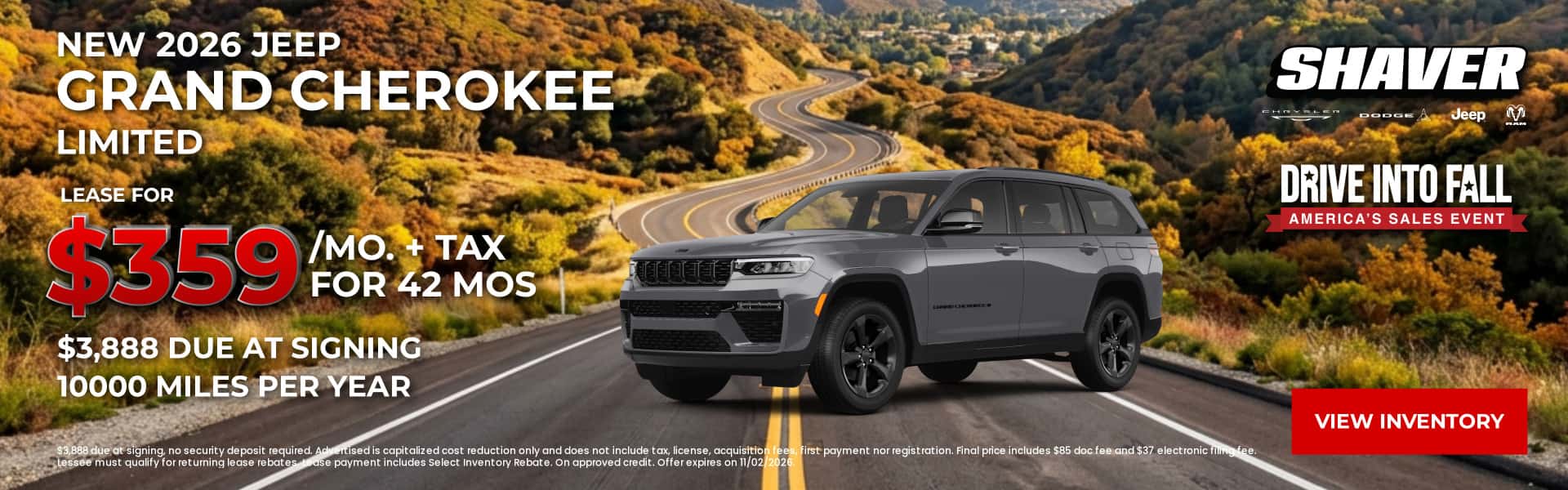 New 2026 Jeep Grand Cherokee Limited