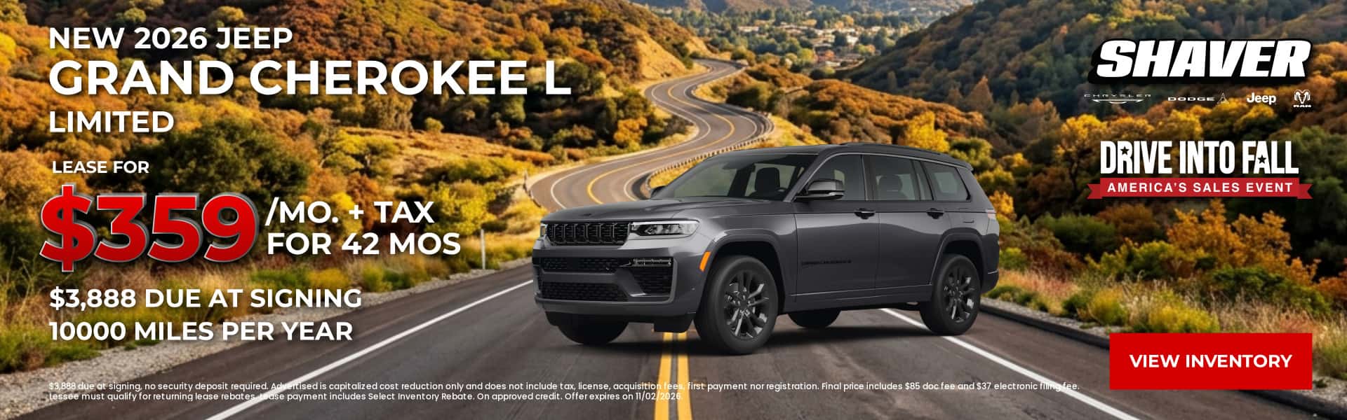 New 2026 Jeep Grand Cherokee L Limited