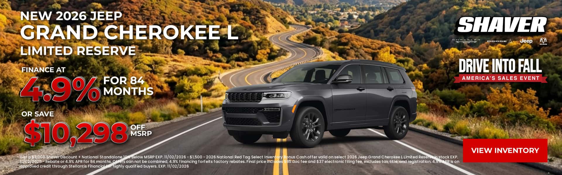 New 2026 Jeep Grand Cherokee L Limited Reserve