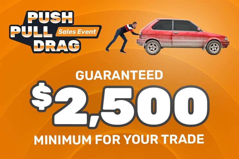 Push Pull Drag Sales Event