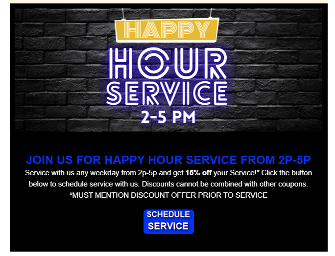 happy hour service
