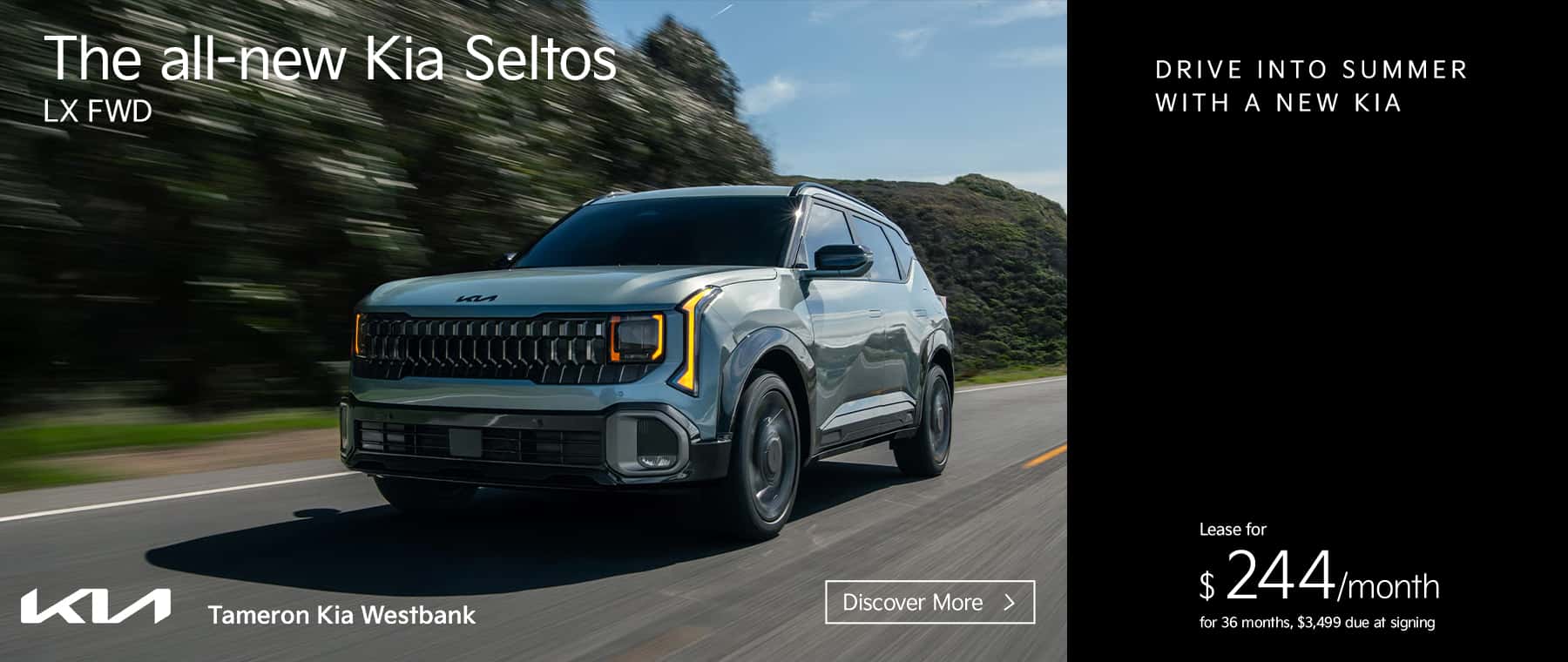 2027 Kia Seltos LX Lease for $244/month