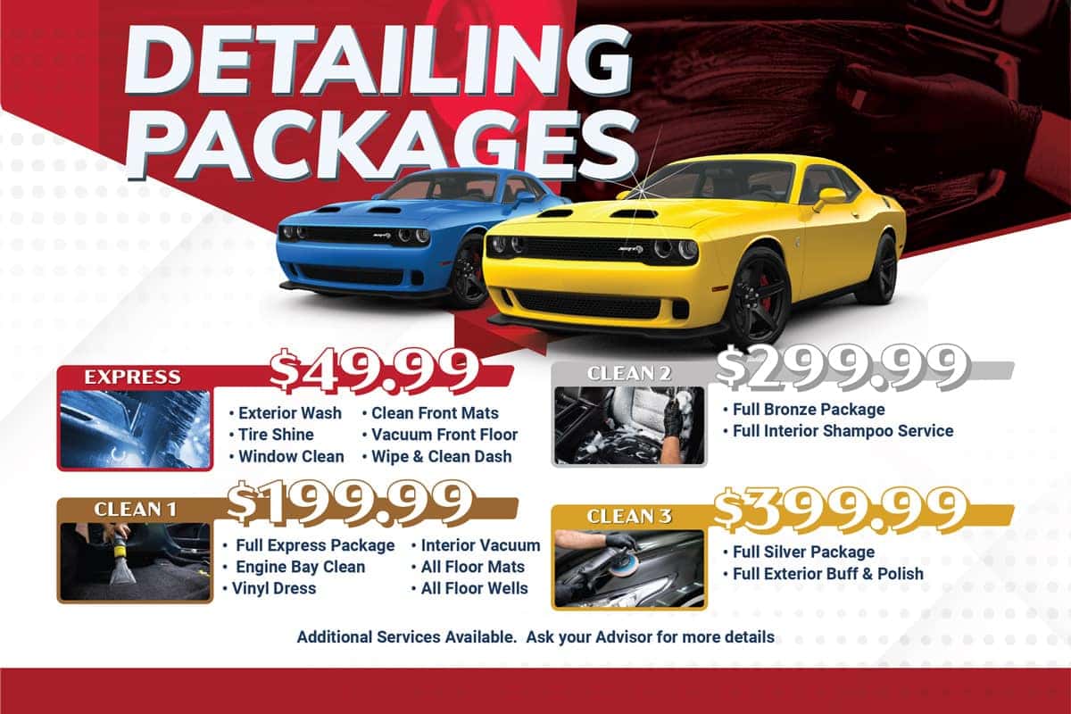Tower Chrysler Detailing Packages