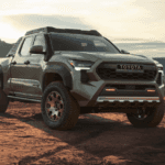 toyota tacoma in the desert
