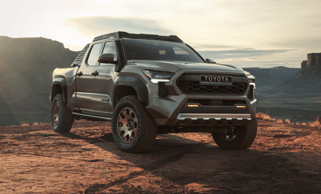 toyota tacoma in the desert