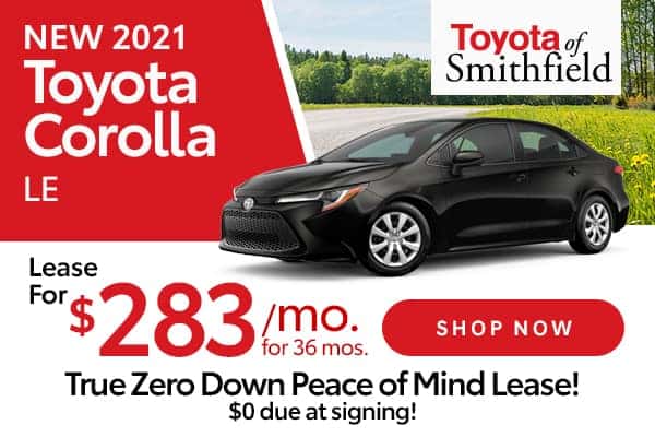 Toyota Of Smithfield Zero Down Lease Specials Toyota Of Smithfield