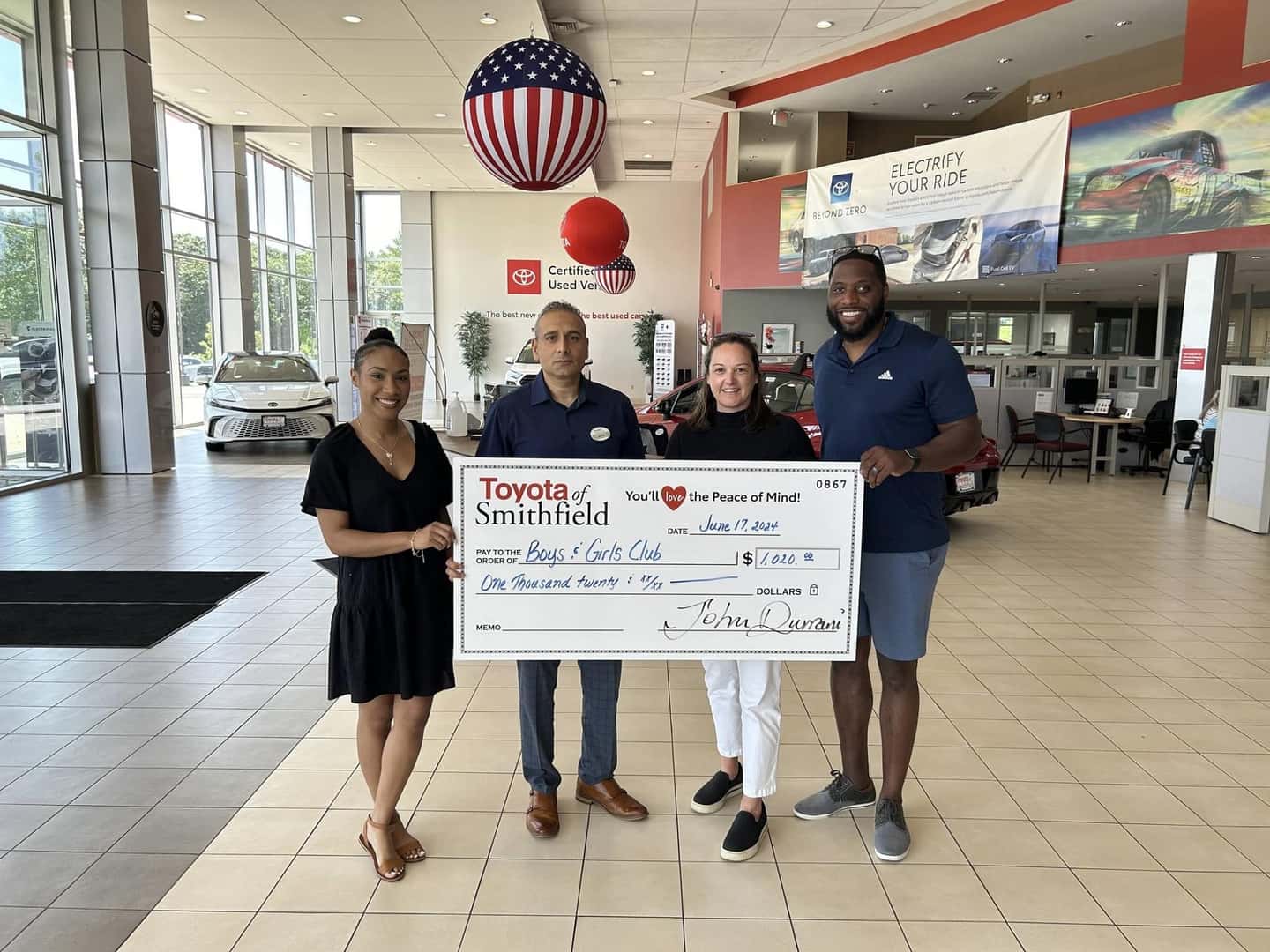 Tires for a good cause raises $1020