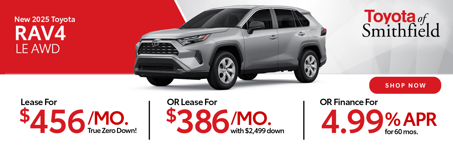 New 2025 Toyota RAV4 LE AWD