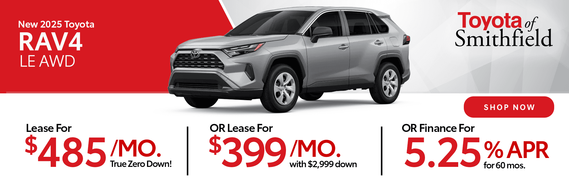 New 2025 Toyota RAV4 LE AWD