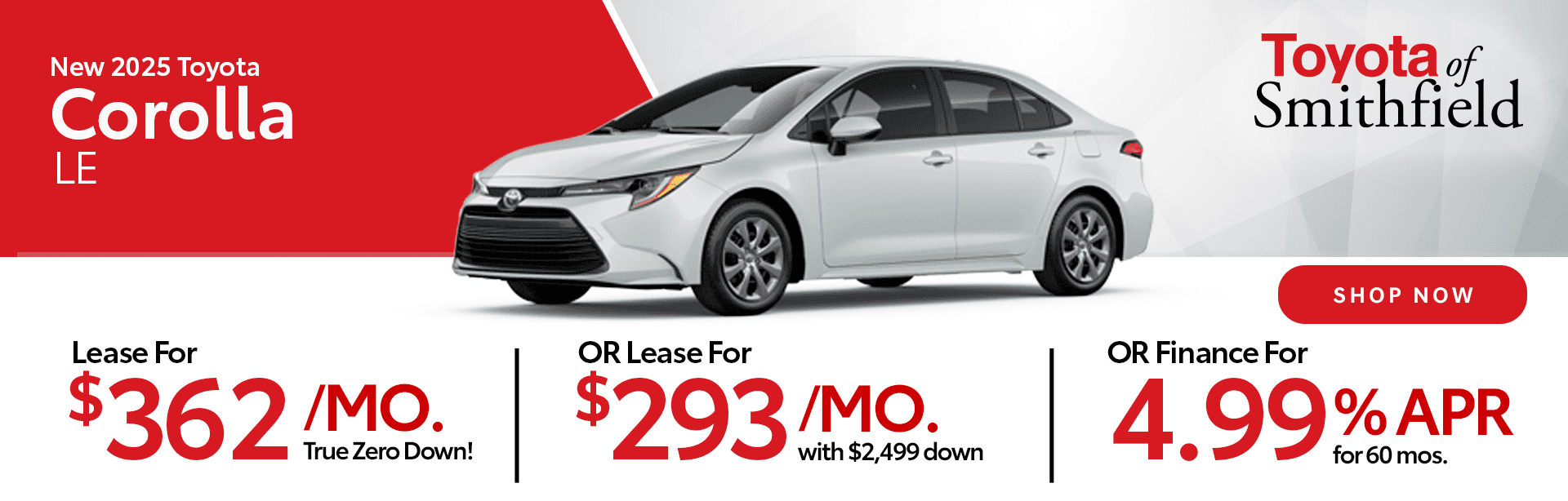 New 2025 Toyota Corolla LE