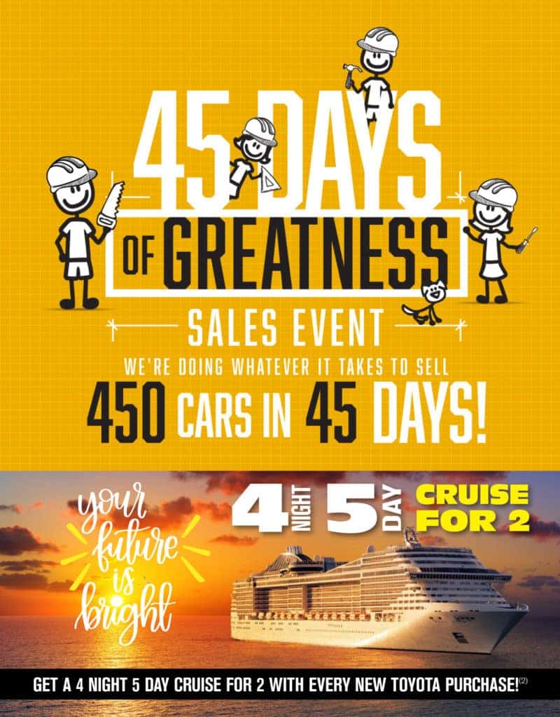 4 Night/5 Day Cruise For 2 Treasure Coast Toyota of Stuart