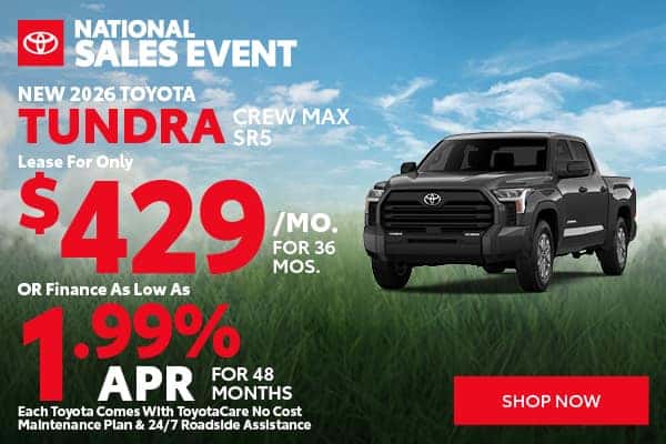 New 2026 Toyota Tundra Crew Max SR5