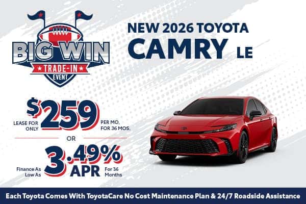 New 2026 Toyota Camry LE