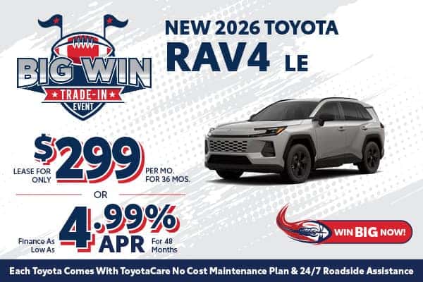 New 2026 Toyota RAV4 LE