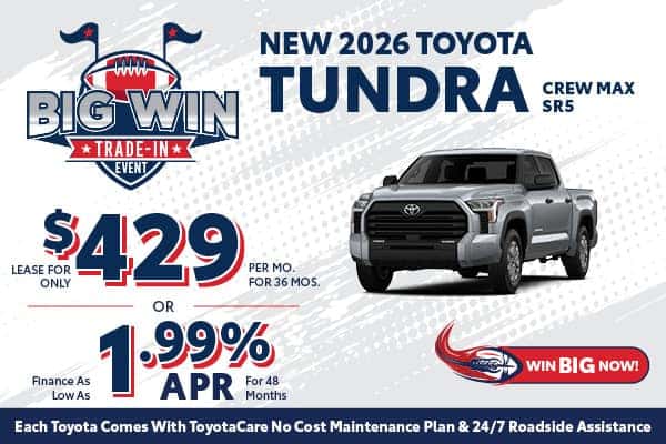 New 2026 Toyota Tundra Crew Max SR5